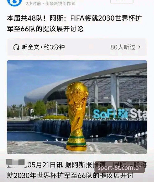 2030世界杯扩军至66队？中国男足参赛机会实用分析